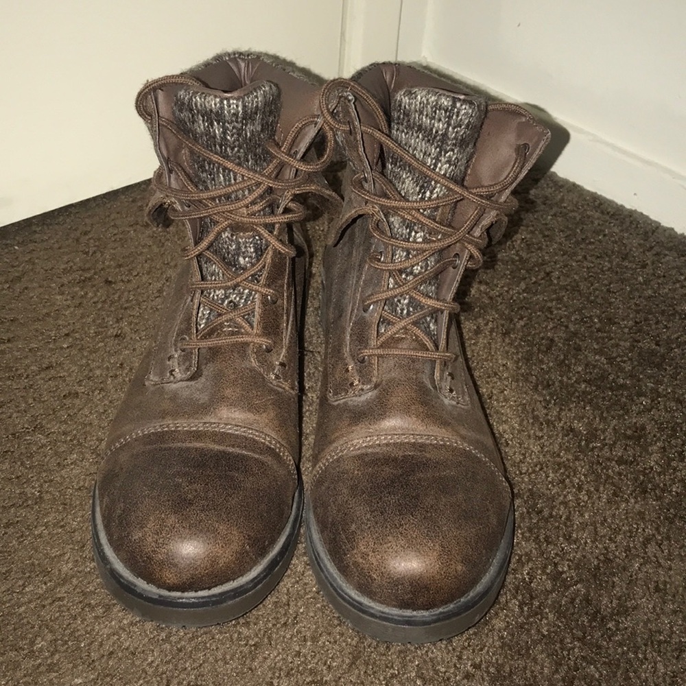 Brown Combat Boots